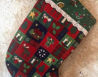 Handmade Christmas Stocking (Fully lined)