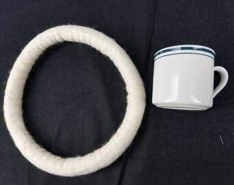 Dog Toy Tug, Hand felted wool, Ring