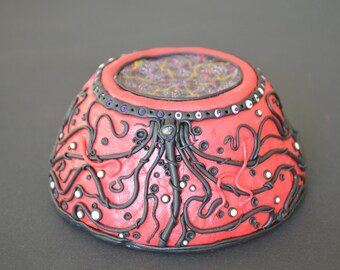 Bowl, Mixing-Bowl, Fimo Bowl, Cup, Psychedelic Cup