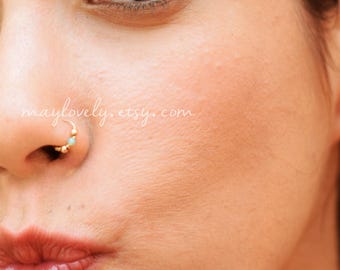 Nose ring opal,tribal nose ring,indian nose ring,tribal nose ring, Nose Jewelry,Nostril Hoop,Nose Piercing,Nose Earring,Nostril Jewelry