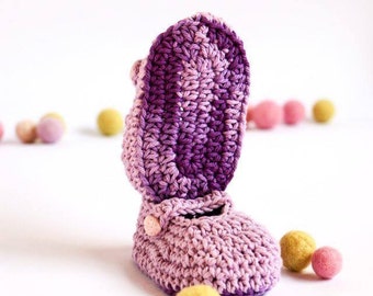Lilac Ladybird Mary Jane Baby Shoes