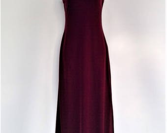 Vintage Velvet Full Length Dress - Ladies Small