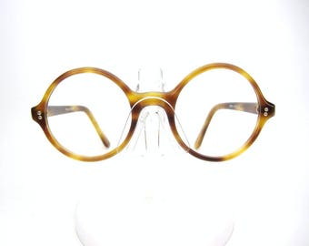 Vintage Round 60s Tortoise Glasses Eyeglasses Sunglasses Frame France NOS