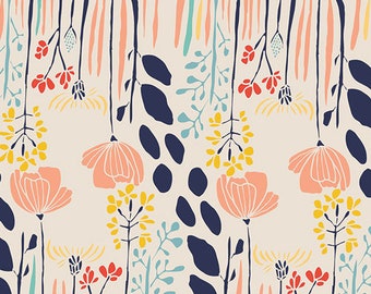 Art Gallery Fabrics, Summer Grove by Day MW-70020, MEADOW, Leah Duncan, Baby Girl Quilt, Woodland Nursery Decor, Fabric By the Yard
