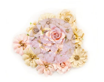 Prima Marketing Santa Baby By Frank Garcia Flower Embellishment In Style~ Sprinkle & Sparkle New Release In Stock Ready To Ship