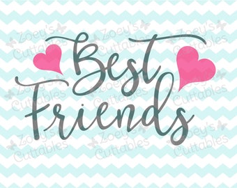 Download Best friends cricut | Etsy