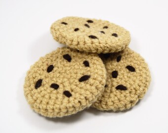 Play Food Chocolate Chip Cookies, Play Kitchen Food, Play Bakery Toy, Pretend Food, Imaginative Play, Tea Party Food Biscuits/Cookies