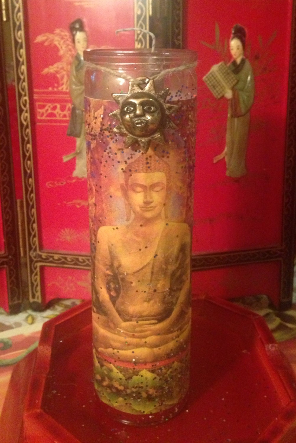 Buddha Buddha candle Seven Day Candle Buddha Meditation
