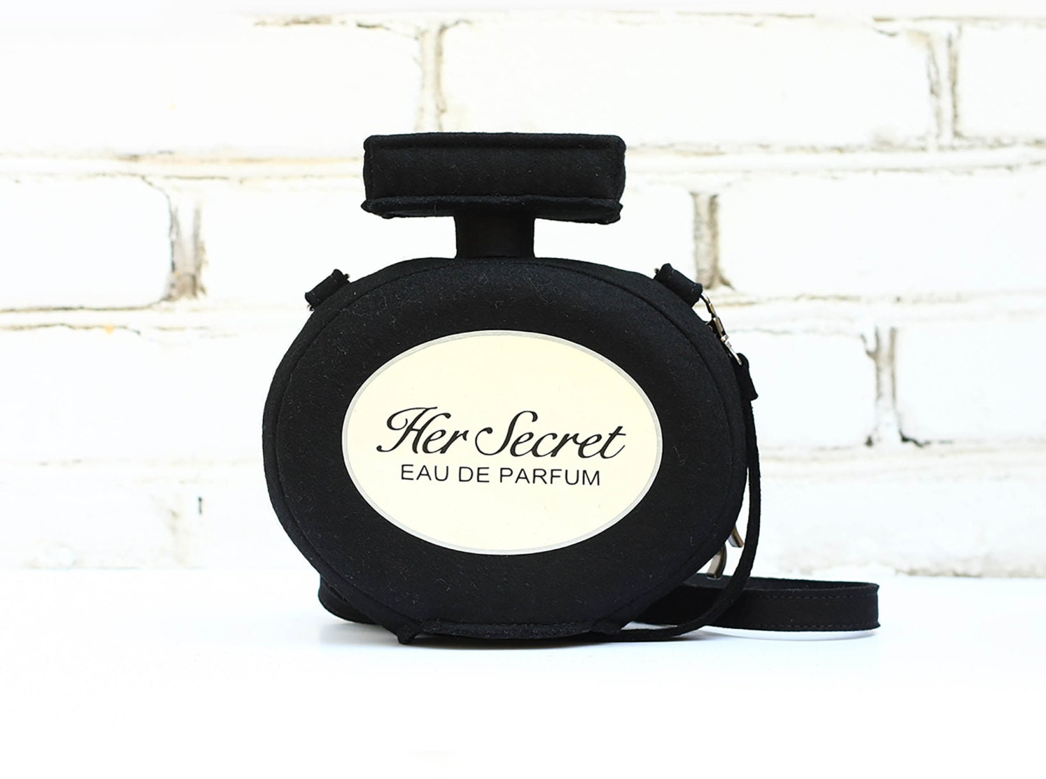 Perfume Bottle Bag Black Felt Perfume Bag