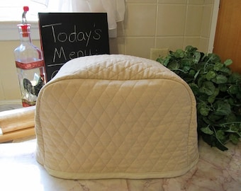 Khaki 2 Slice Toaster Cover Cozy Kitchen Storage Small Appliance Covers Made to Order