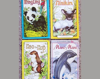Serendipity Book Lot of 8 - Stephen Cosgrove - Maui-Maui, Ming Ling, Snaffles, Persnickity, Minikin, Hucklebug, Leo Lop - Childrens Books