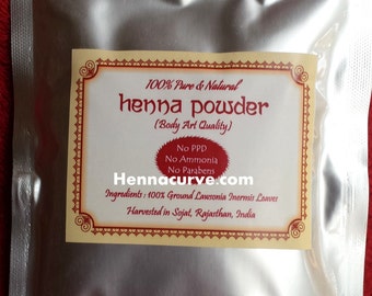 Hair & Body Henna 100gms Artisan Rajasthani Henna powder - Triple Sifted - 2017 crop - 100 / 500 / 1 kg avalaible