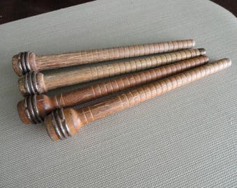 Bobbins or spools Vintage Industrial Wood bobbins or spools for thread