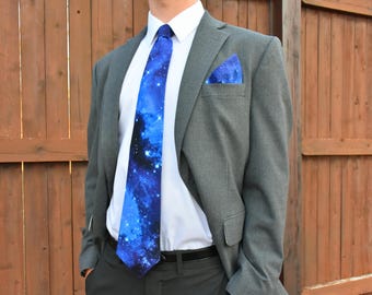 Galaxy Necktie. Space Necktie. Galaxy Tie. Space Tie. Galaxy neck tie. Astronomy tie. Black blue. Stars tie. Star necktie. Science necktie.