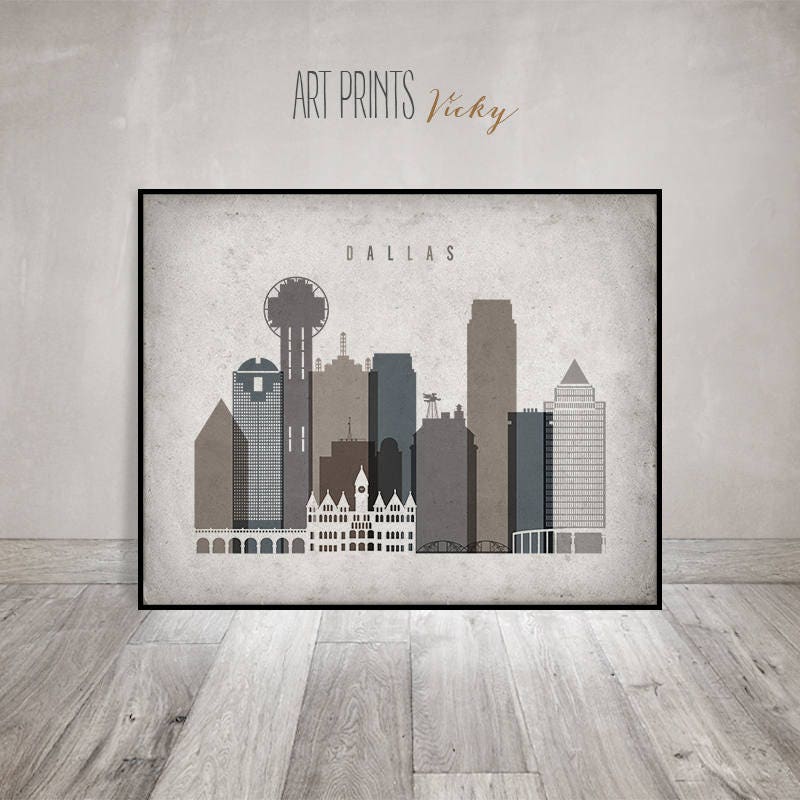 Dallas print, Dallas Poster, Dallas Wall art, Dallas skyline, Texas ... Dallas print, Dallas Poster, Dallas Wall art, Dallas skyline, Texas ...