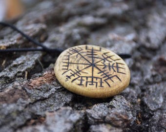 Vegvisir Viking Compass Pendent Handmade