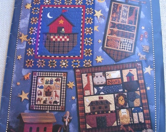 Debbie Mumm Quilting Book / All Things Noah / Quilting Patterns / Vintage 1995 / Paperback Quilt Book / Noah's Ark Quilts / Wall Hangings