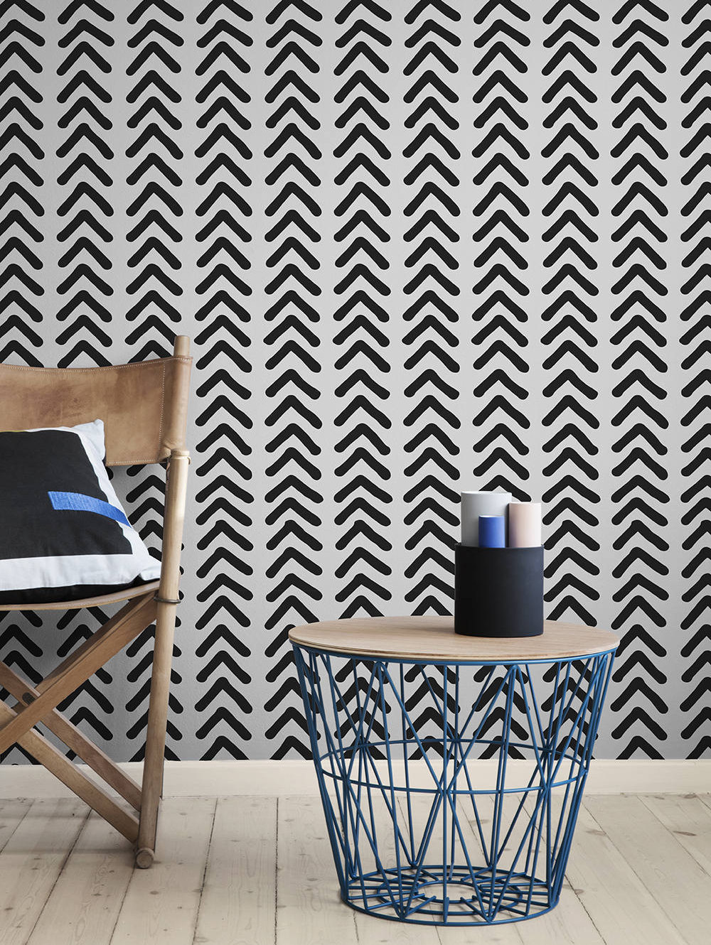 Self adhesive vinyl wallpaper chevron wallpaper pattern