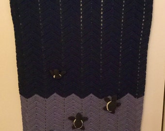 Crochet Sea Turtle Throw Blanket
