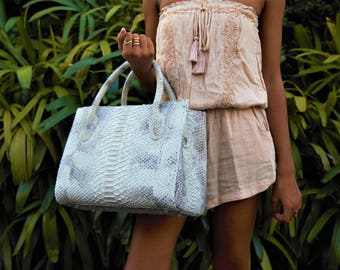 Snakeskin Bag, Python Bag, Leather Handbag, Snakeskin Leather, Snakeskin Handbag, Python Handbag, Snake Skin Bag