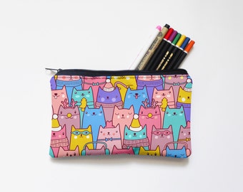Zipper Pouch, Pencil Pouch, Pencil Case,
