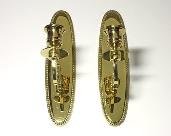 Vintage Brass Sconces in original box - circa 1980's