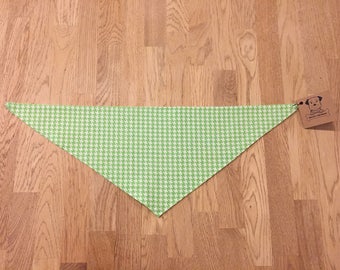 Green Herringbone Bandana
