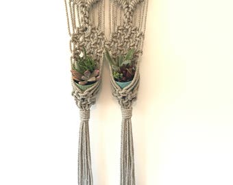 Macrame hanging planter