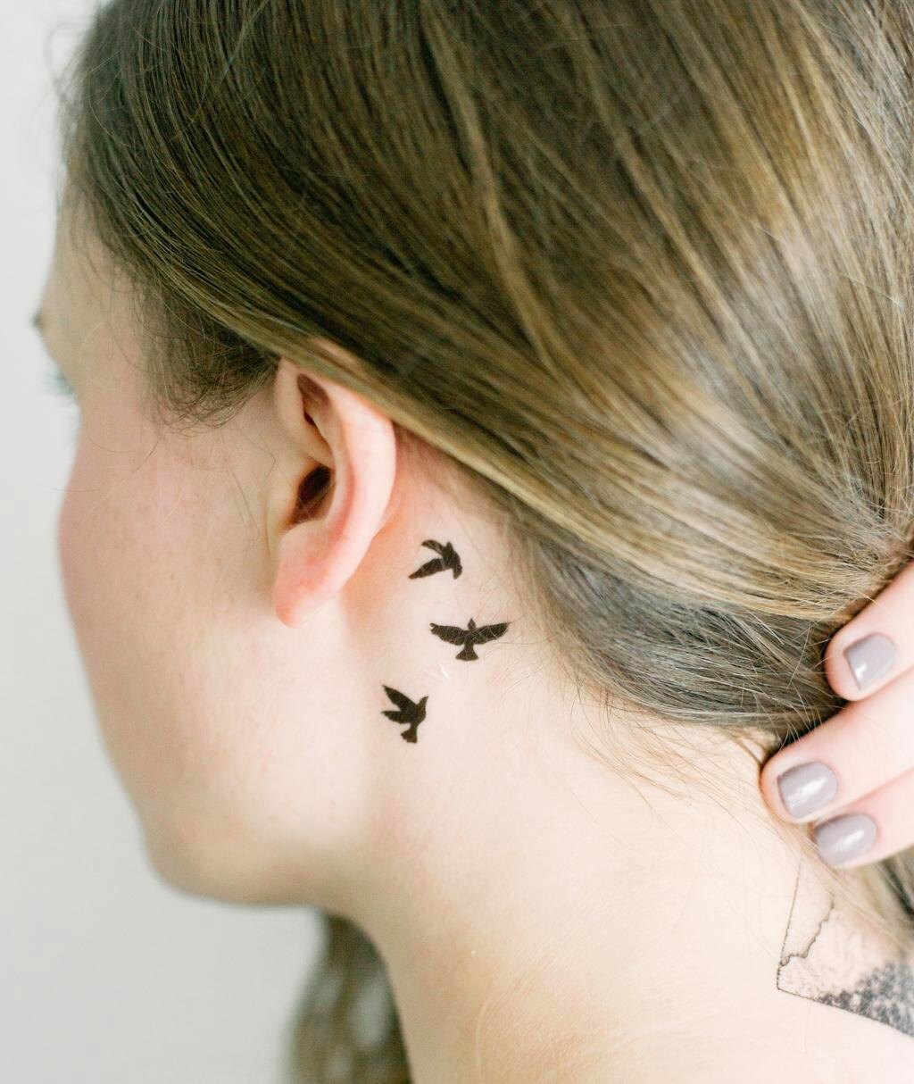 2 Sets Flying Birds Temporary Tattoos SmashTat