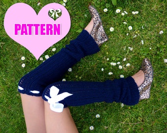 Leg Warmers Pattern - Crochet Tutorial - Over the Knee - Thigh High - Easy