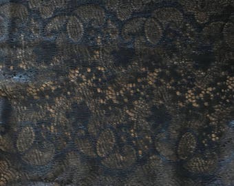 Stretch Lace - Indigo Floral