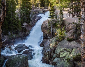 Albert Falls, Rocky Mountain National Park photograph
