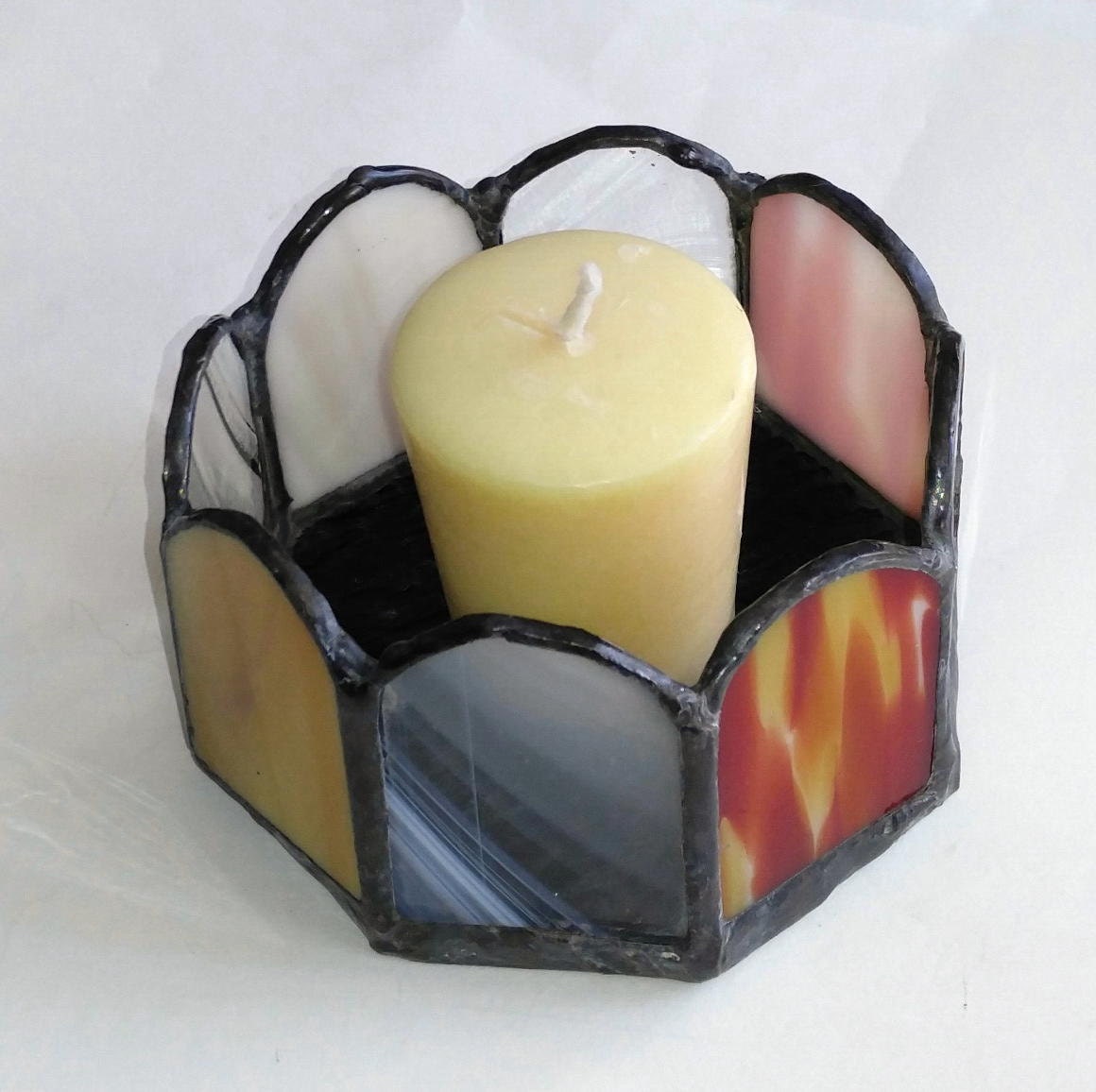 Stained Glass Candle HolderStained Glass DishesStained Glass