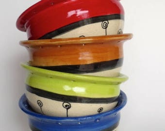 Whimsical Earring Bowl or Ceramic Jewelry Bowl. Made to Order