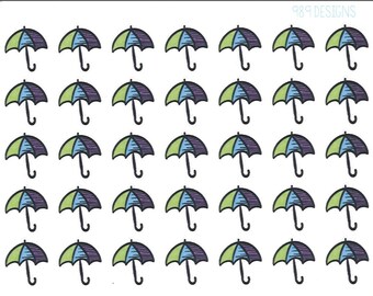 Rainy Day || Planner Stickers