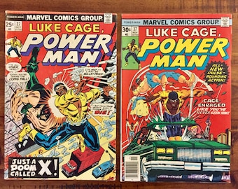 1975 Power Man, Luke Cage #27 and #37 Comic Books / FN-GD / Marvel Comics / Chemistro /Iron Fist /Choose One or Both for a Discounted Price!