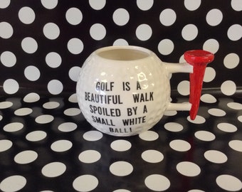 Goof Ball~ Vintage Golf Ball Mug~MSR~Golf Ball~Puck~Golf