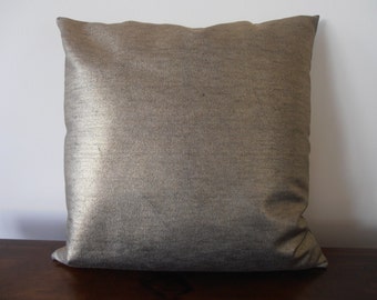 Metallic Gold Pillow - Gold Denim Pillow Cover - Gold pillow cover - metallic gold cushion - gold decor pillow - metallic pillow cover