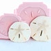 Sand Dollar Silicone Mold Set - Sea shell flexible silicone moulds for foods and crafts - fondant chocolate candy resin polymer clay (252)