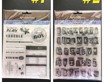 Recollections Clear Cling Rubber Stamp Set- YOU CHOOSE-