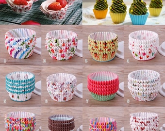 50 pc Different Designs Colorful Kitchen Cupcake Liner Baking Cup Cupcake Paper Muffin Case Cake Tools