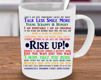 Alexander Hamilton Mug, Hamilton mug, Musicals mug, Hamilton, Hamilton quotes mug, Alexander Hamilton Quote, Hamilton Quote, Hamilton Cup