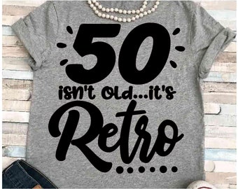 50th birthday svg | Etsy