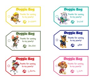 Paw patrol pup tags | Etsy