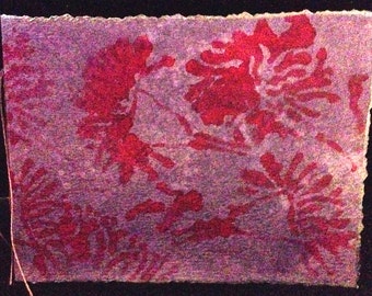 Decoupaged Covered, Hand-Bound, Blank Watercolor Paper Journal 4"x 6"