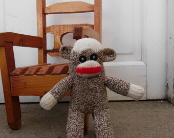 Handmade Mini Sock Monkey