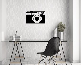 Vintage Camera (Style 2) Wall Decal | Vinyl Wall Decal | Wall Decal |