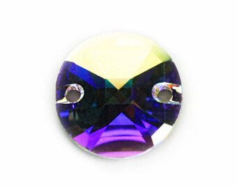 Genuine Swarovski 10mm Sew On Crystal Ab