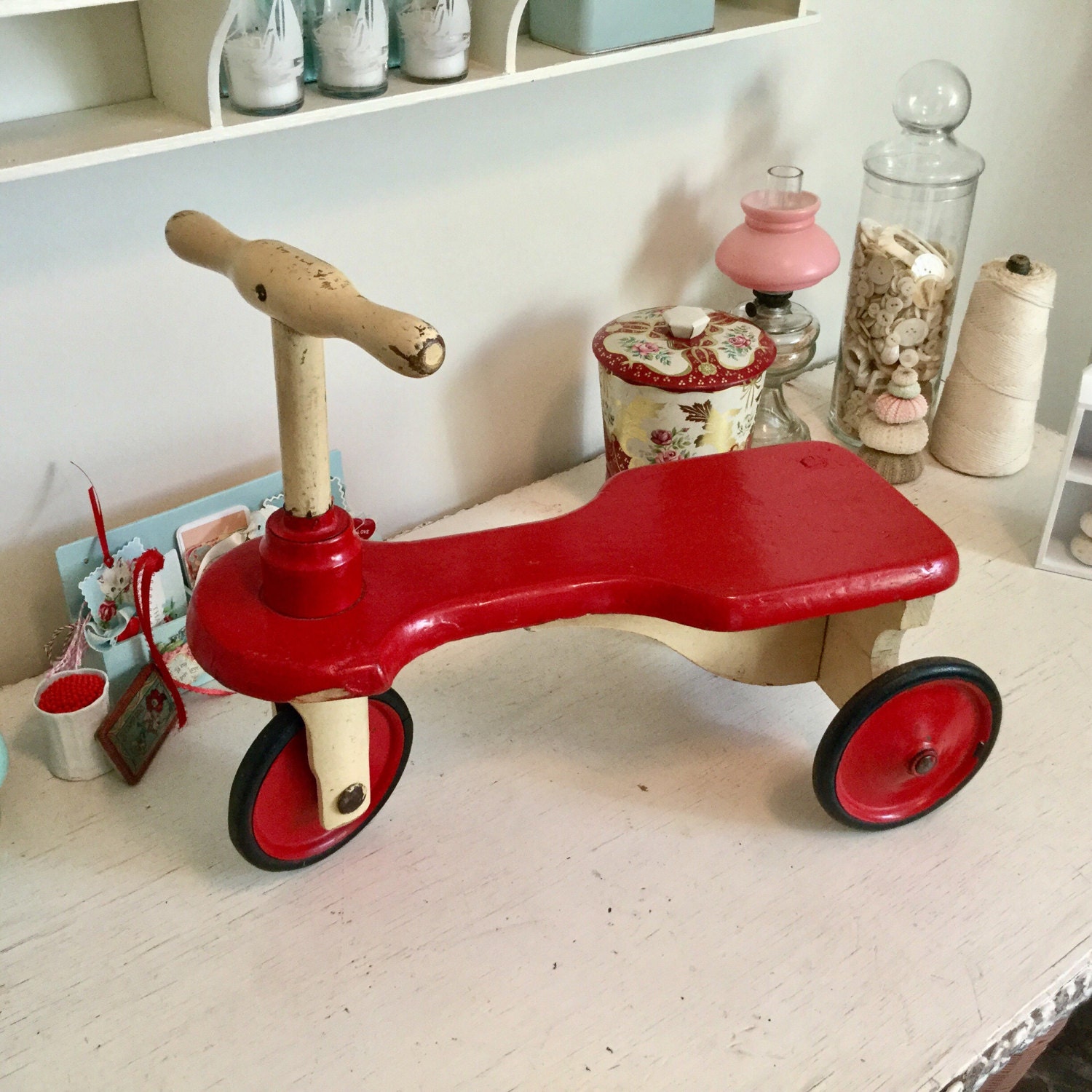 wooden tricycle