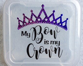 Cheer Bow Box/Bow Box/Cheer Bows/Rhinestone Cheer Bows/Cheerleading/Cheer Box